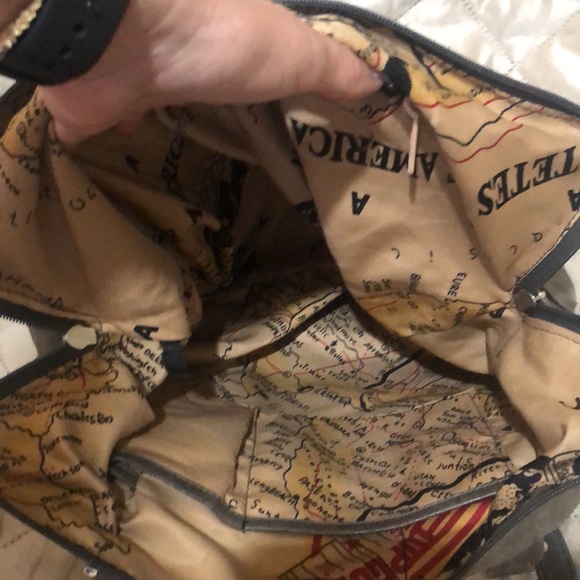 Leather gray purse - Picture 7 of 11